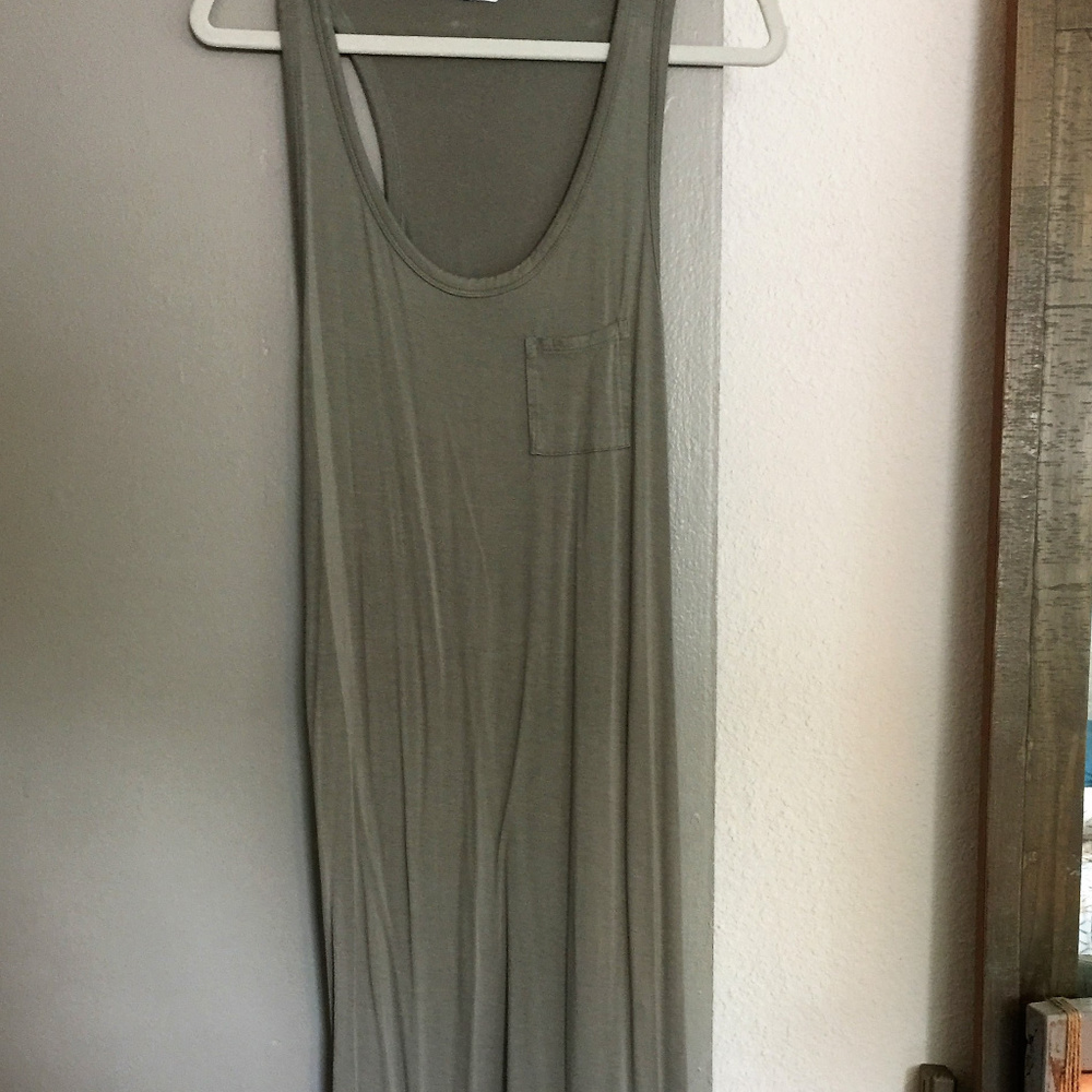 Army Green Maxi Dress